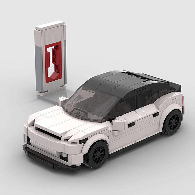 Tesla Model 3 with Supercharger