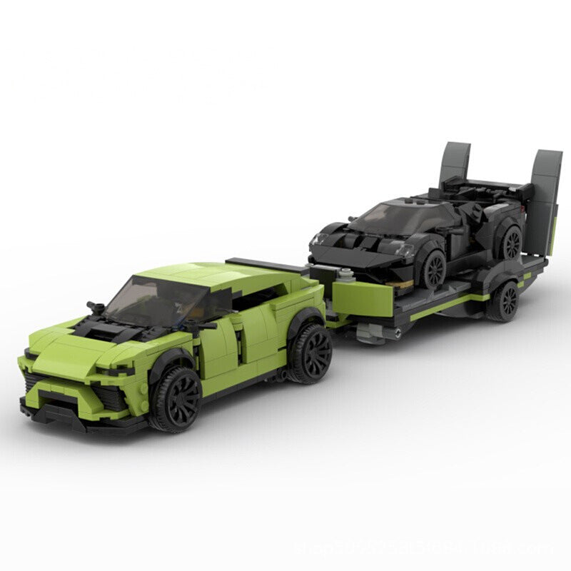 Lamborghini Urus with Trailer and Huracan