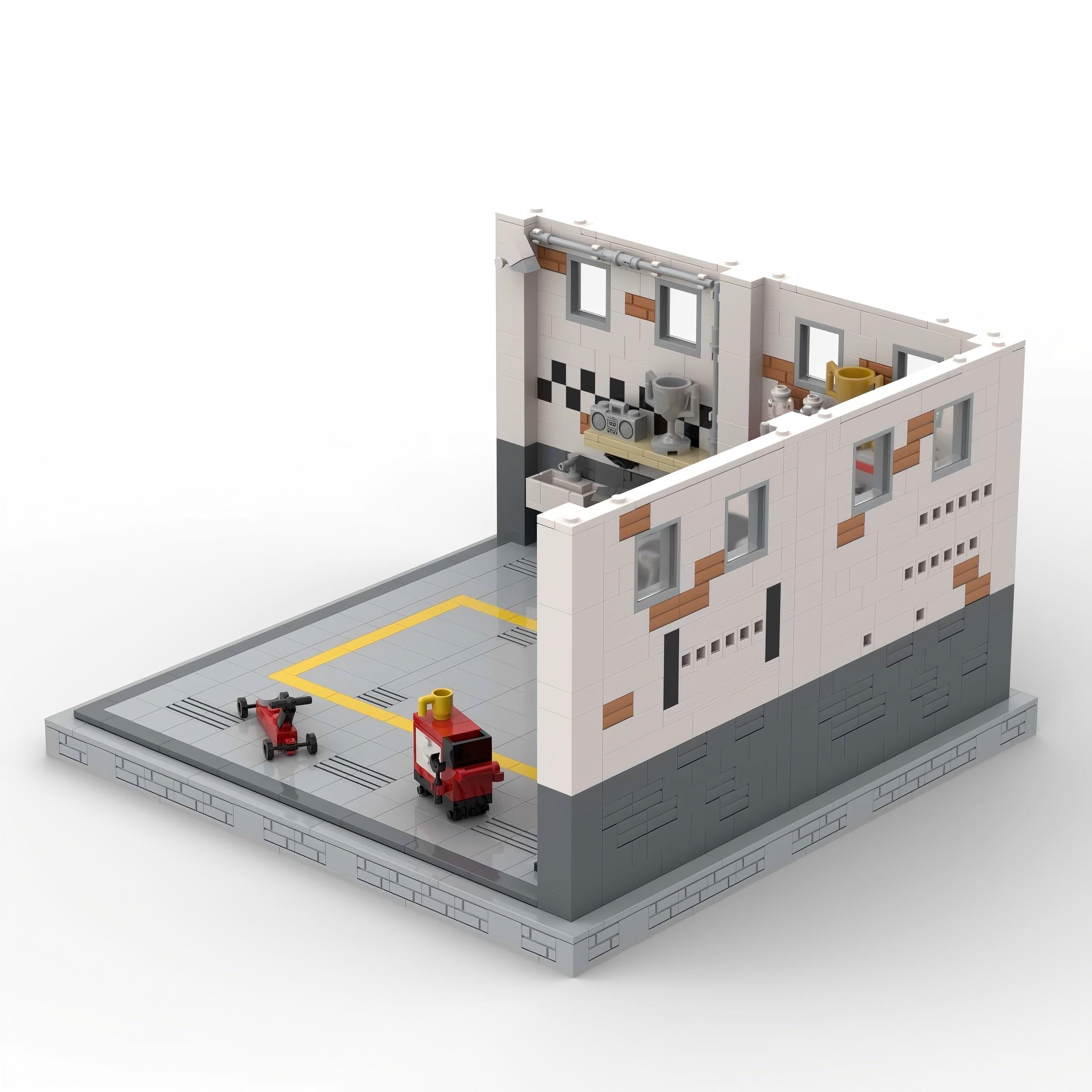 Brickwerks™ Racing Garage Display